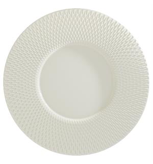 PURITY REFLECTIONS gourmettallerken  Ø30 Bred fane med relieff 