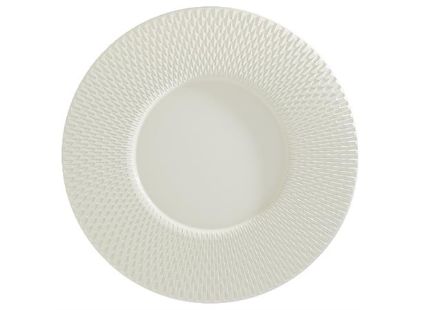 PURITY REFLECTIONS gourmettallerken  Ø30 Bred fane med relieff