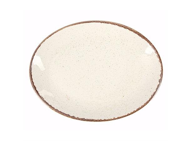 SEASONS tallerken oval L:310mm Beige L:310mm B:237mm