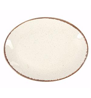 SEASONS tallerken oval L:310mm Beige L:310mm B:237mm 