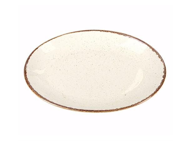 SEASONS tallerken oval L:310mm Beige L:310mm B:237mm