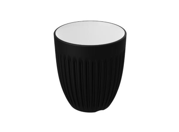 TALON melaminkrus 30cl m/riller, sort I melamin