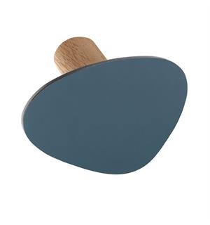 WALL DOT L knagg Nupo skinn/eik DB 110x130mm Dark Blue 