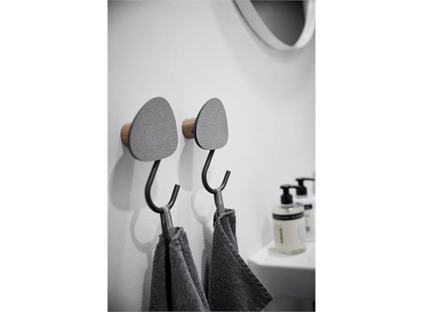 WALL DOT L knagg Nupo skinn/eik DB 110x130mm Dark Blue