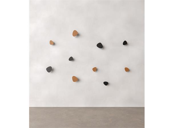 WALL DOT L knagg Nupo skinn/eik DB 110x130mm Dark Blue