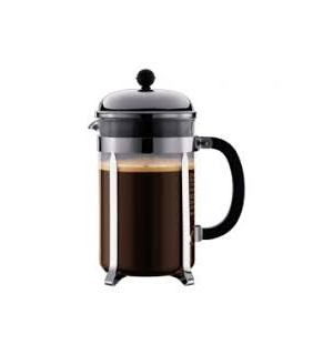 BODUM Chambord presskanne, krom 150cl Brygger 12 kopper kaffe 