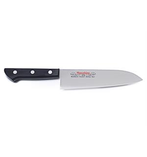 MASAHIRO MV Santoku kokkekniv 17,5cm Japansk håndsmidd kniv! 