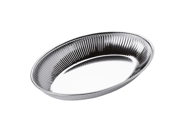 Brødkurv oval 31x21,5cm Rustfritt stål