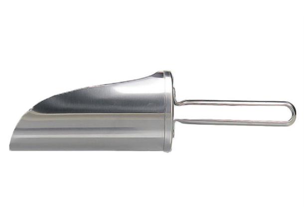 Meløse rustfritt stål, rund L:36cm Ø:12cm Øse L:23cm