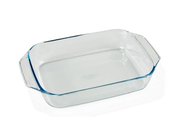 Ildfast fat i glass 390x280x70mm 4ltr Tåler fra -40 til +300gr C