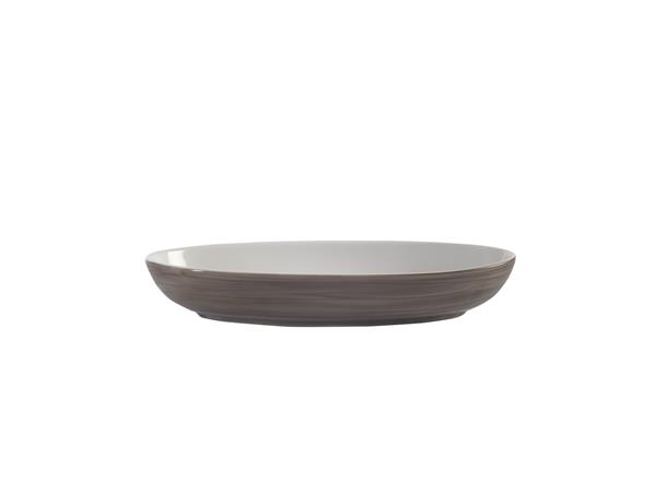 MODERN RUSTIC bolle oval Ø:230mm,C.Brun Farge Ceramica Wood - Volum 0,45liter