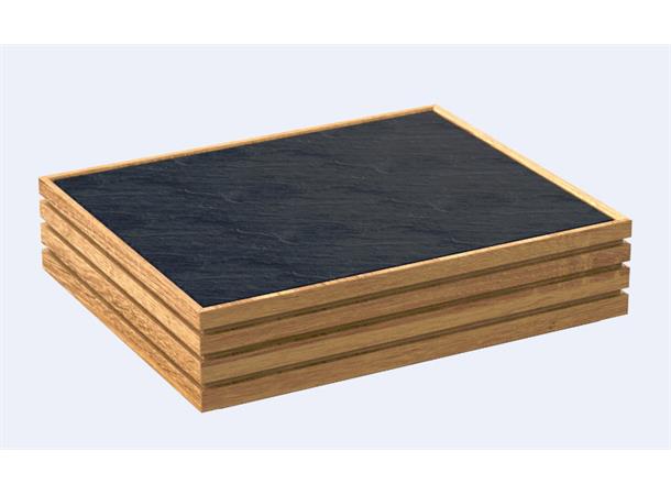 FLOW innsats i sort plast 297x237mm Til Flow kjølebrett til buffet