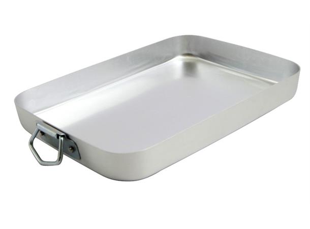 Serveringsbrett aluminium 260x180x38mm L:260mm B:180mm H:38mm 1,4ltr Vekt 260g